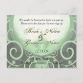 日付の保存 – グリーンカラリリー 案内ポストカード (裏面)