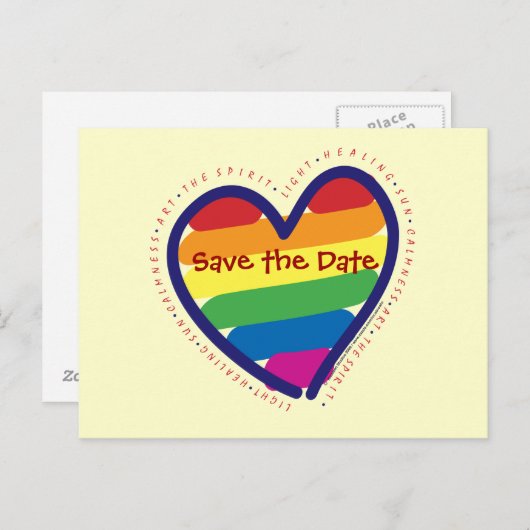 日付の保存/ゲイプライド 案内ポストカード (正面/裏面)