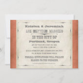 日付の保存 – シェフグラデーションロンストライプジグザグ写真 招待状 (裏面)