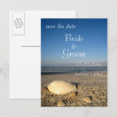 日付の保存 – シェルのビーチ 案内ポストカード (正面/裏面)