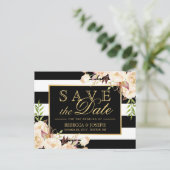 日付の保存 – シェードアイボリーフローラ ストライプ 案内ポストカード (スタンド正面)