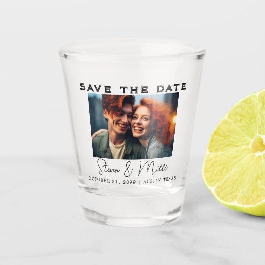 日付の保存 ショットグラス (正面)