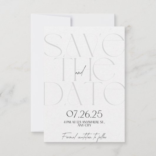 日付の保存 セーブザデート (正面)