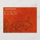 日付の保存 – ツリーの渦巻きカスタマイズ-  案内ポストカード (正面)