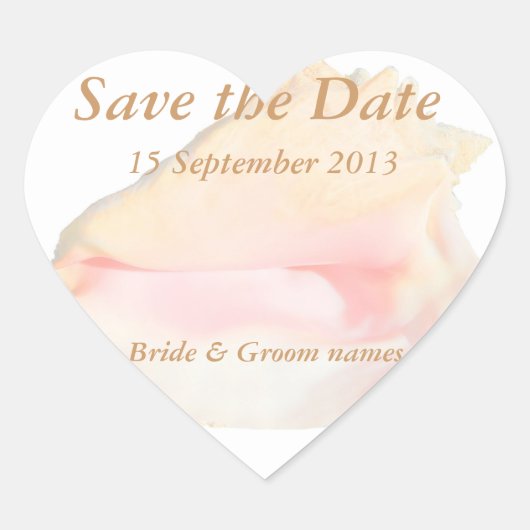 日付の保存 ハートシール (正面)