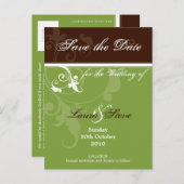 日付の保存：：バージョン3 案内ポストカード (正面/裏面)