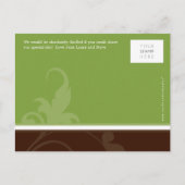 日付の保存：：バージョン3 案内ポストカード (裏面)