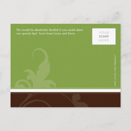 日付の保存：：バージョン3 案内ポストカード (裏面)