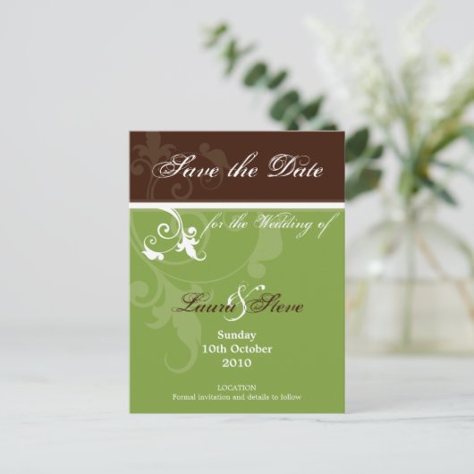 日付の保存::バージョン3 案内ポストカード (スタンド正面)