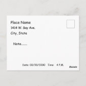 日付の保存 ポストカード (裏面)