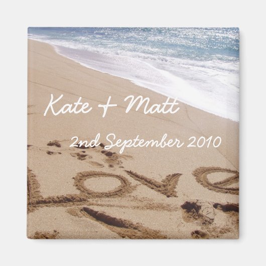 日付の保存 マグネット (正面)