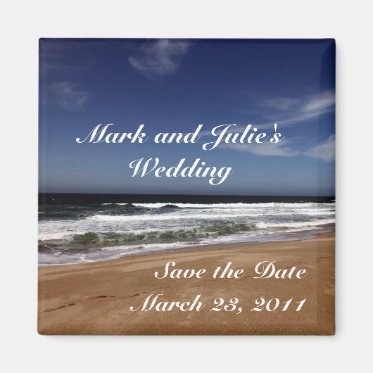 日付の保存 マグネット (正面)