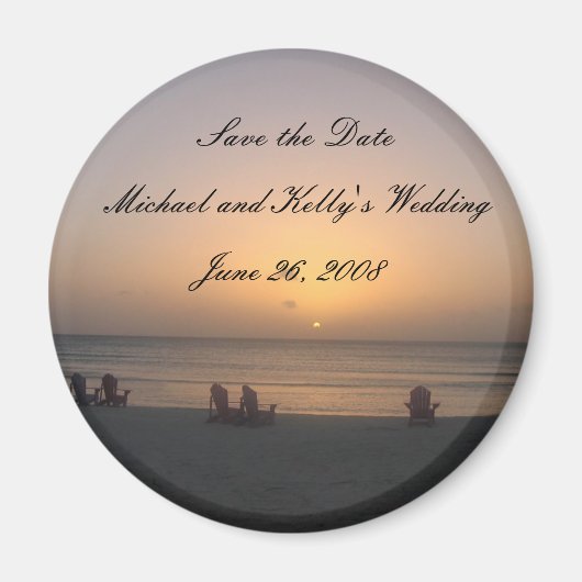 日付の保存 マグネット (正面)