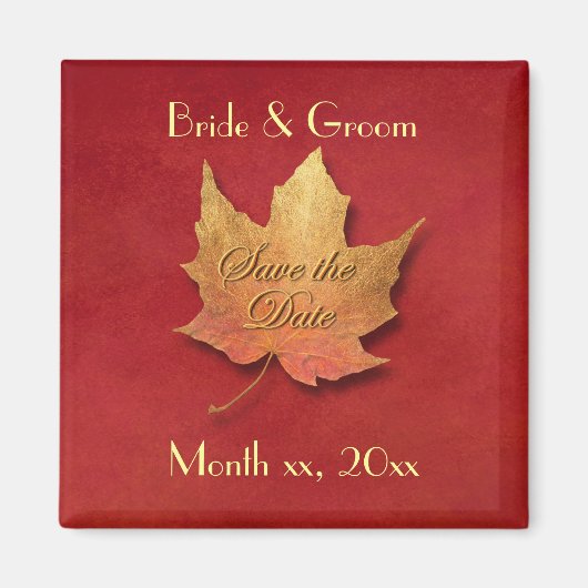 日付の保存 マグネット (正面)