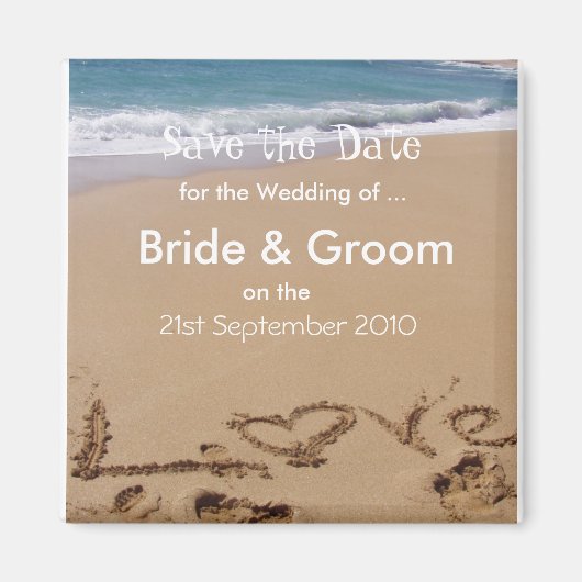 日付の保存 マグネット (正面)