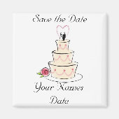 日付の保存 マグネット (正面)