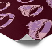 日付の保存/リングや輪あり！ ポスター (角)