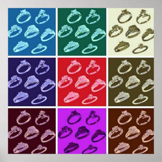 日付の保存/リングや輪あり！ ポスター (正面)