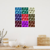 日付の保存/リングや輪あり！ ポスター (キッチン)