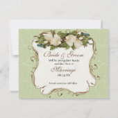 日付の保存 – ヴィンテージ孔雀&マグノリアスワール セーブザデート (裏面)