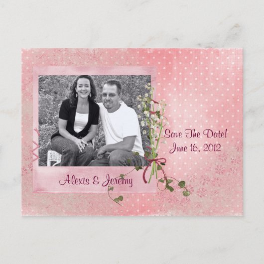 「日付の保存」写真カード 案内ポストカード (正面)