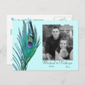 日付の保存 – 孔雀#2 案内ポストカード (正面/裏面)