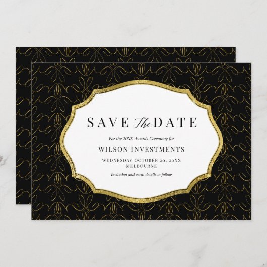 日付の保存 招待状 (正面/裏面)