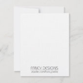 日付の保存 招待状 (裏面)