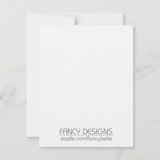 日付の保存 招待状 (裏面)