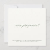 日付の保存 招待状 (裏面)