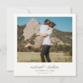 日付の保存 招待状 (正面)