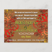 日付の保存 – 旋回動揺して 案内ポストカード (裏面)