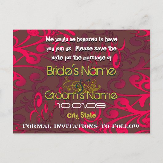 日付の保存 – 旋回動揺して- 案内ポストカード (裏面)