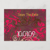 日付の保存 – 旋回動揺して- 案内ポストカード (正面)