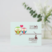 日付の保存 案内ポストカード (スタンド正面)