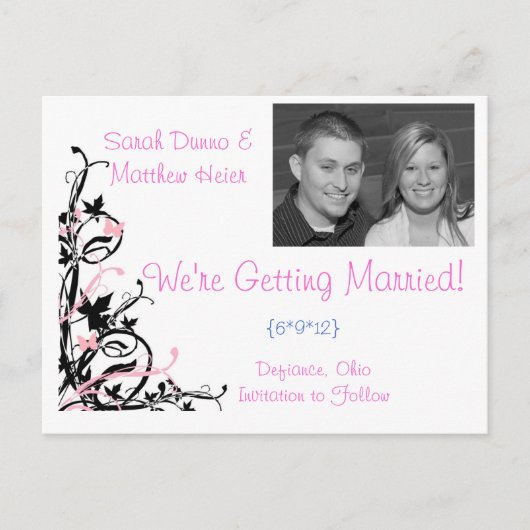 日付の保存 案内ポストカード (正面)