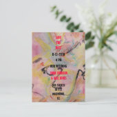 日付の保存 案内ポストカード (スタンド正面)