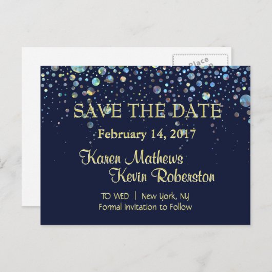 日付の保存 案内ポストカード (正面/裏面)