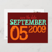 日付の保存 案内ポストカード (正面/裏面)