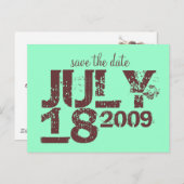 日付の保存 案内ポストカード (正面/裏面)