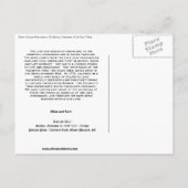 日付の保存 案内ポストカード (裏面)