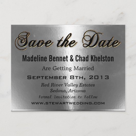 日付の保存 案内ポストカード (正面)