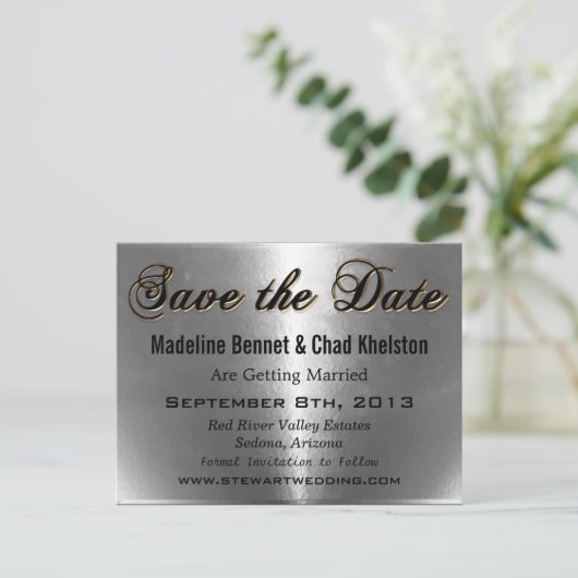 日付の保存 案内ポストカード (スタンド正面)