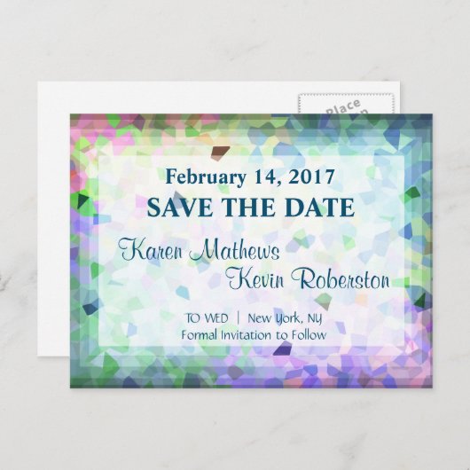 日付の保存 案内ポストカード (正面/裏面)