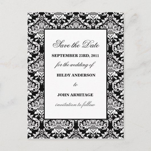 日付の保存 案内ポストカード (正面)