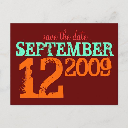 日付の保存 案内ポストカード (正面)