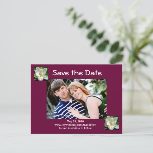 日付の保存 案内ポストカード (スタンド正面)