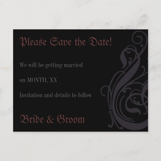 日付の保存 案内ポストカード (正面)