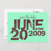 日付の保存 案内ポストカード (正面/裏面)