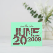 日付の保存 案内ポストカード (スタンド正面)